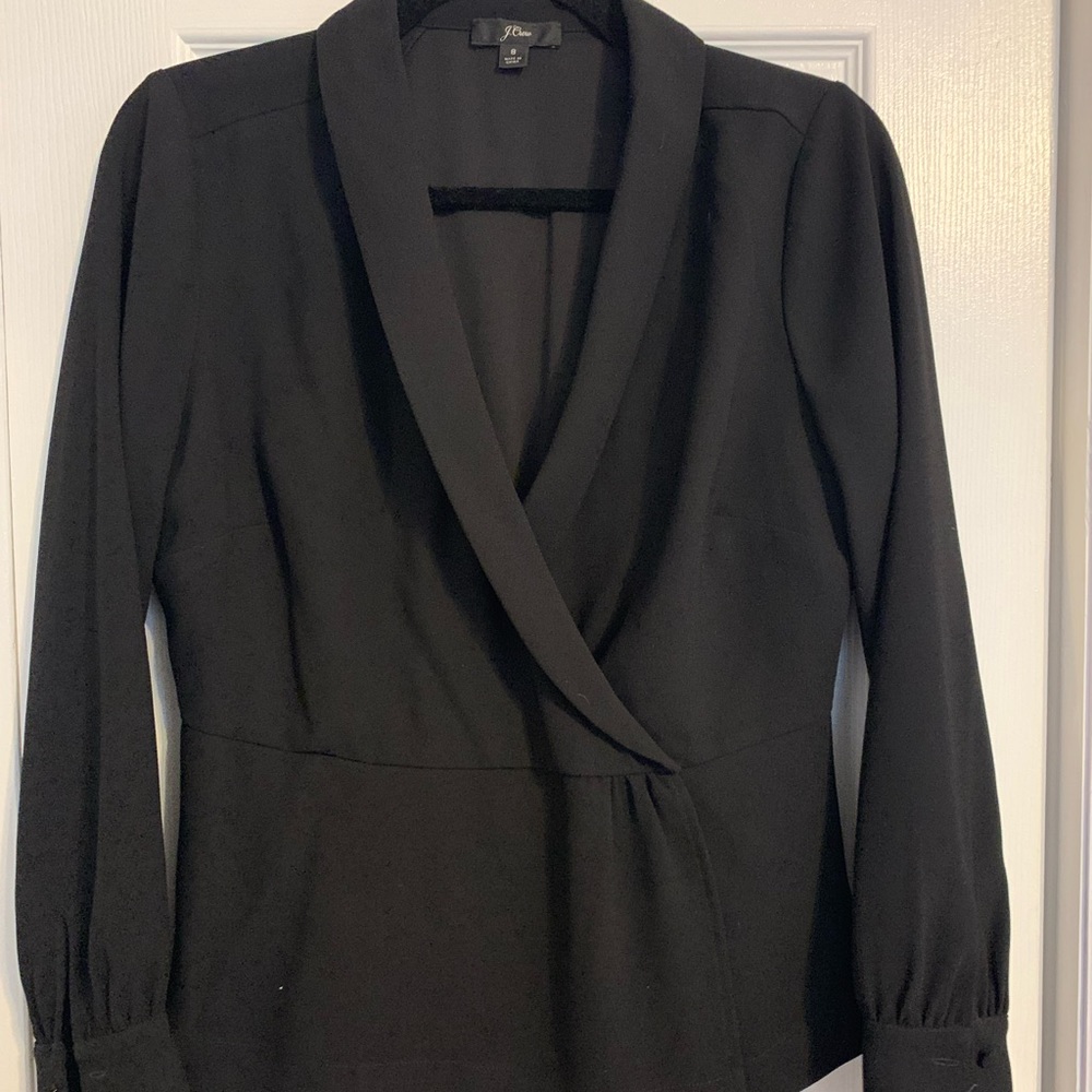 Black j crew blouse